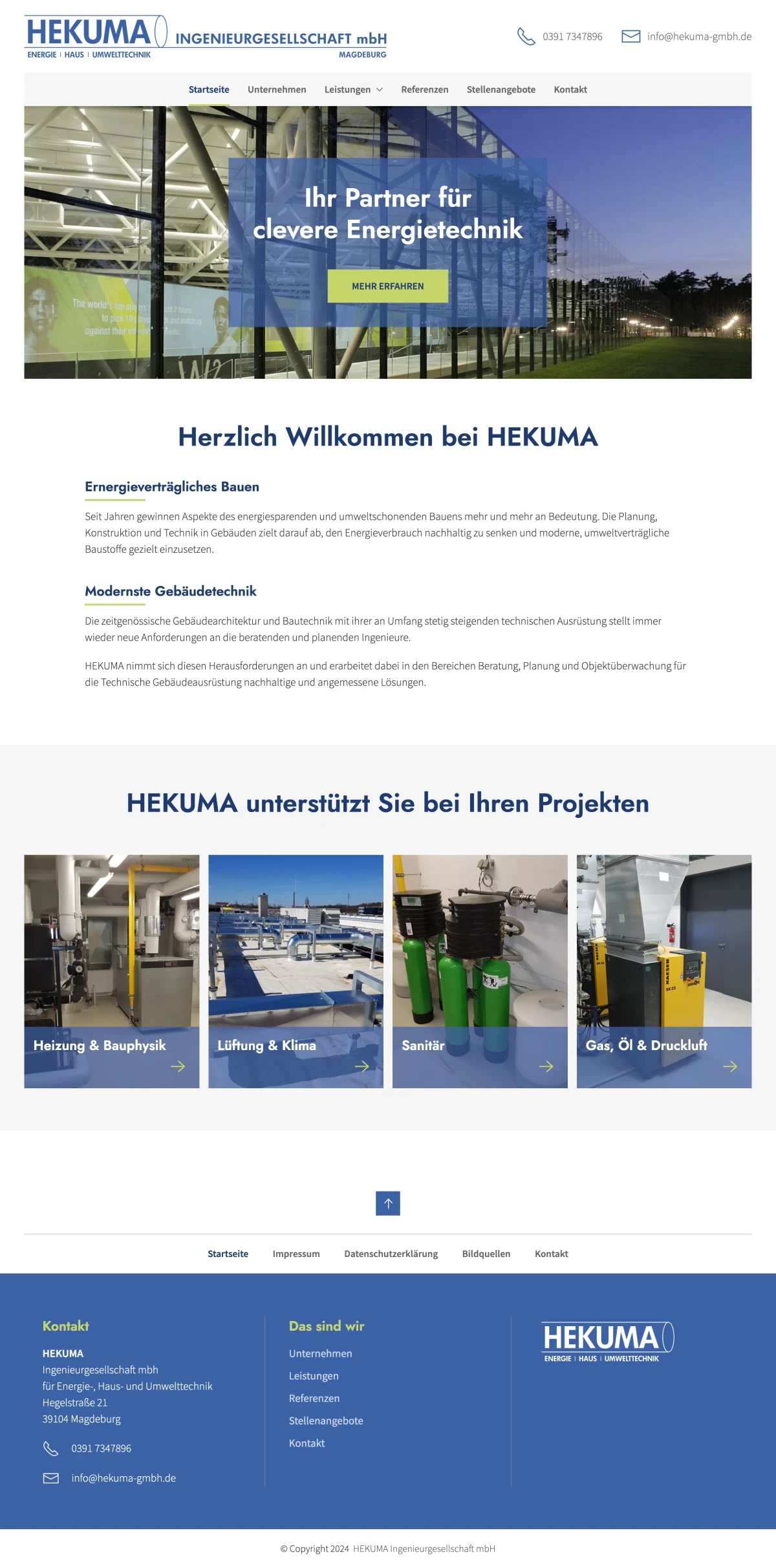 Screenshot https://hekuma-gmbh.de